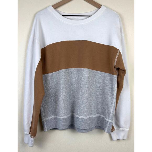 Abercrombie & Fitch Men's Fleece Sweatshirt Size Large Color Block - Picture 1 of 9
